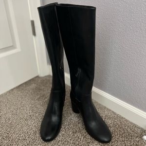 Black Madewell Block-heel Knee-high Boots